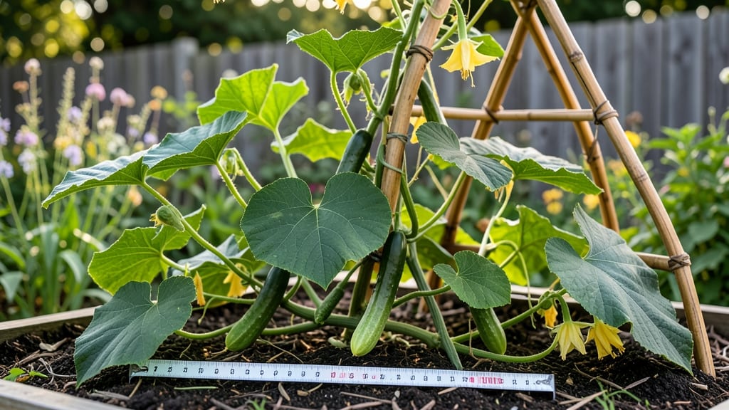 How Tall Do Cucumber Plants Grow: Space-Saving Varieties and Training Tips