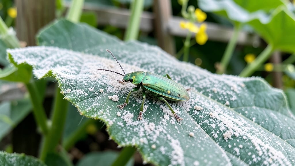 Diatomaceous Earth for Cucumber Beetles: Natural Barrier That Works in Hours