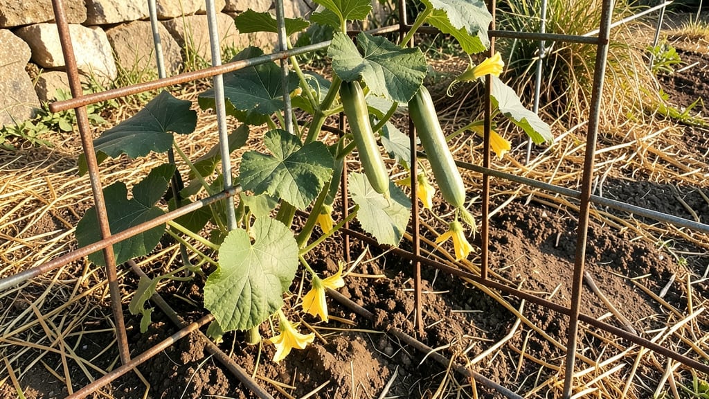 Cattle Panel Cucumber Trellis: Space-Saving Vertical Garden Hack for Bushy Harvests