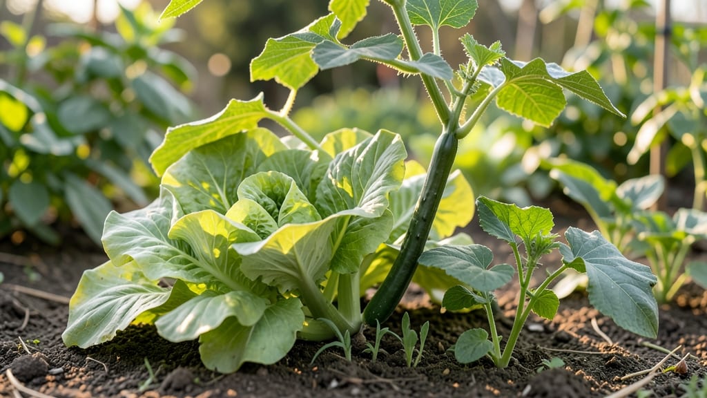 Lettuce As Living Mulch