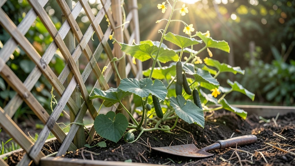 Sunlight Needs for Cucumbers: Vertical Growth Hack for Bushy, Prolific Plants