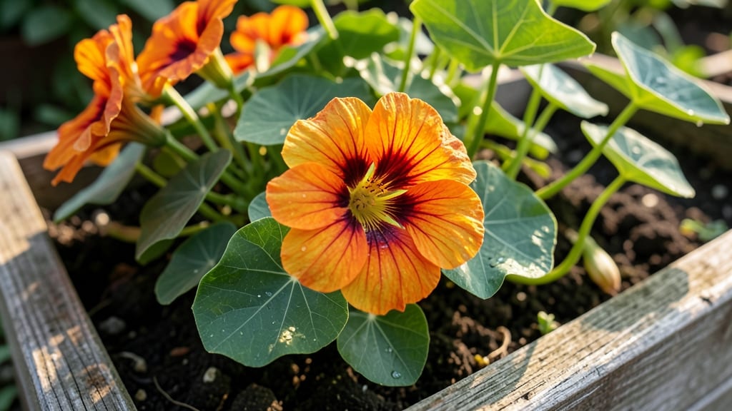 Nasturtiums Act as Natural Pest Barriers Against Cucumber Beetles
