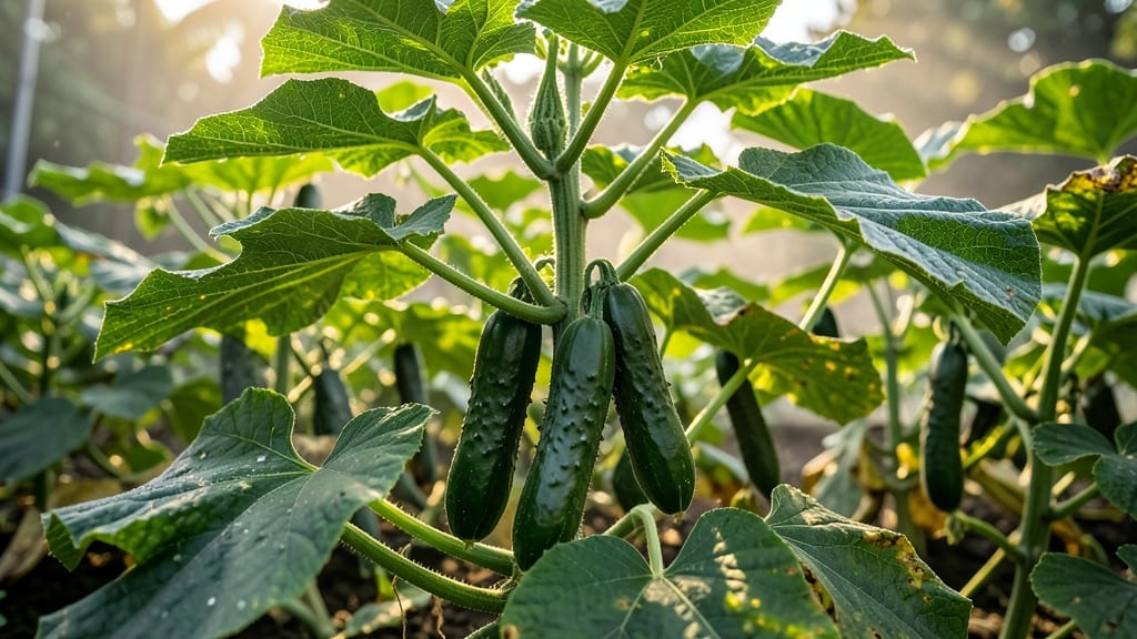 10 Burpless Bush Hybrid Cucumber Seeds: Fast-Germinating Varieties for Compact Gardens