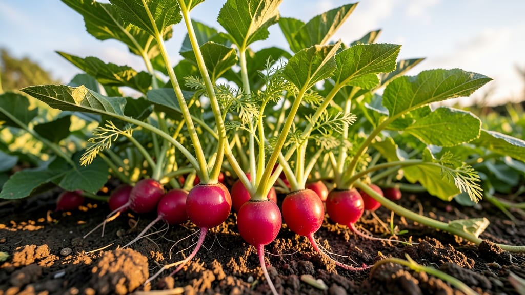Radishes to Deter Cucumber Beetles