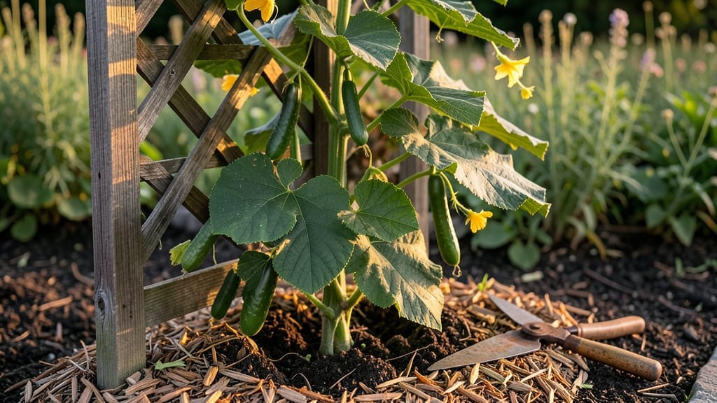 Space-Saving Cucumbers: Vertical Garden Hack for Compact Harvests