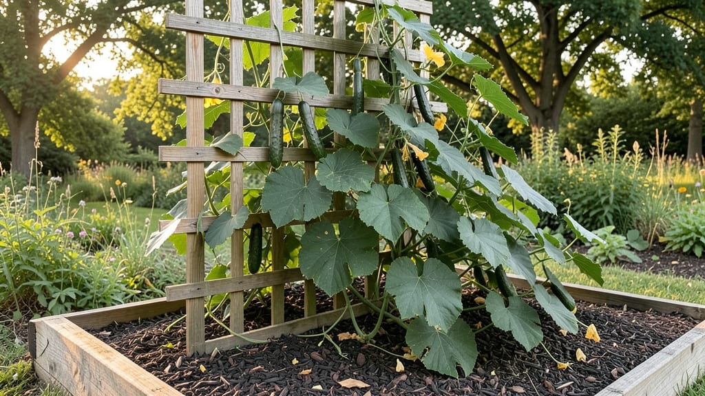 Giant Russian Cucumber Growing Guide: Pole-Trained Abundance in 55 Days
