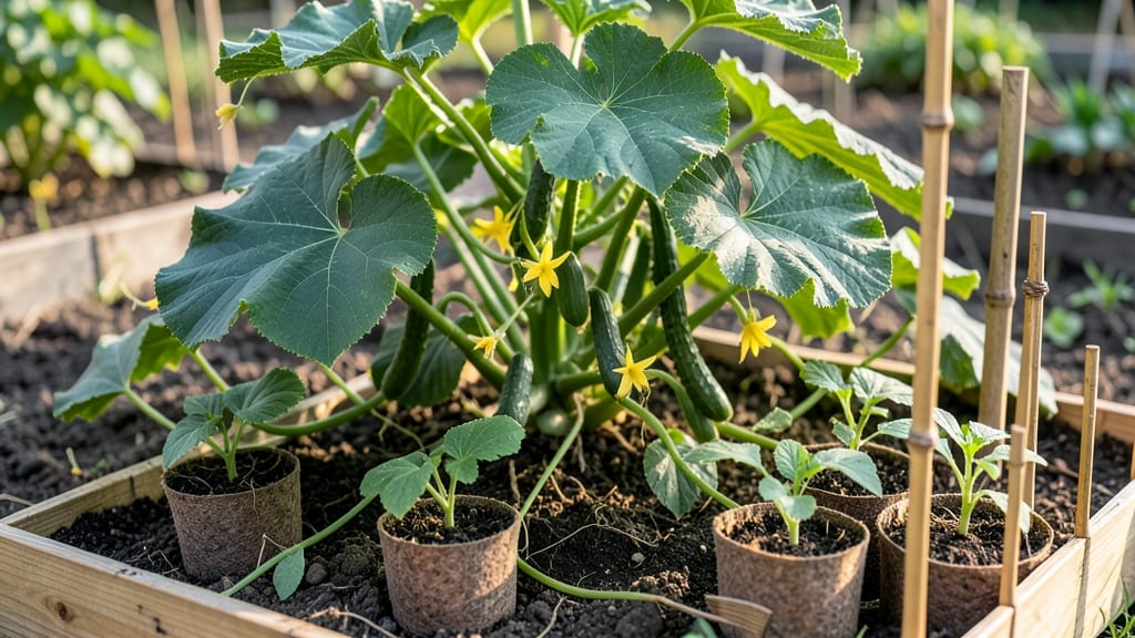 How to Plant Cucumbers Plants: Trellis Secrets for Bushier Vines and Higher Yields