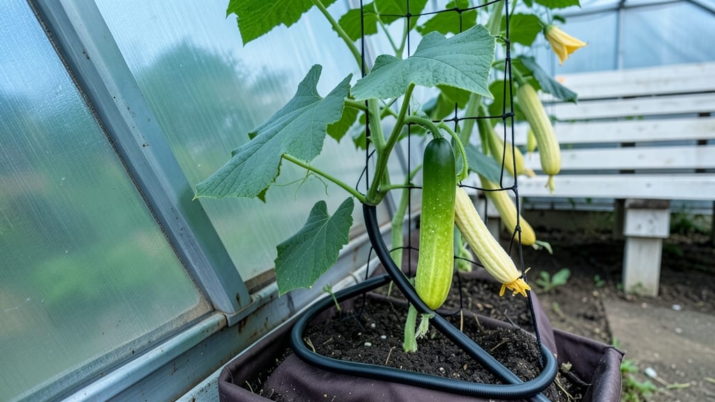 Greenhouse Cucumbers Recipe: Pole-Trained Abundance in 55 Days