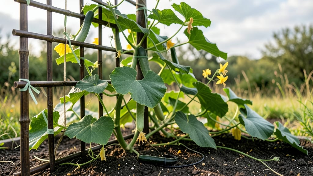 How to Stake Cucumber Plants: Trellis Secrets for Bushier Vines and Higher Yields