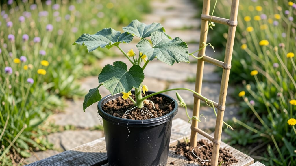 Cucumber Plants in Pots: Thriving Vine Secrets for Balcony Gardens