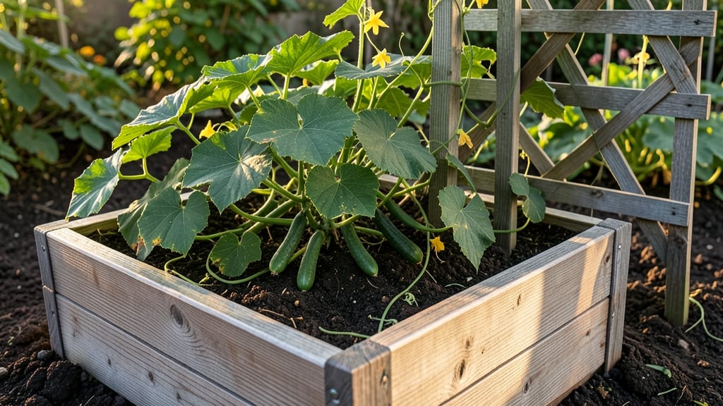 Cucumber Raised Bed Gardening: Fast-Growing Trellis Secrets for Bountiful Harvests