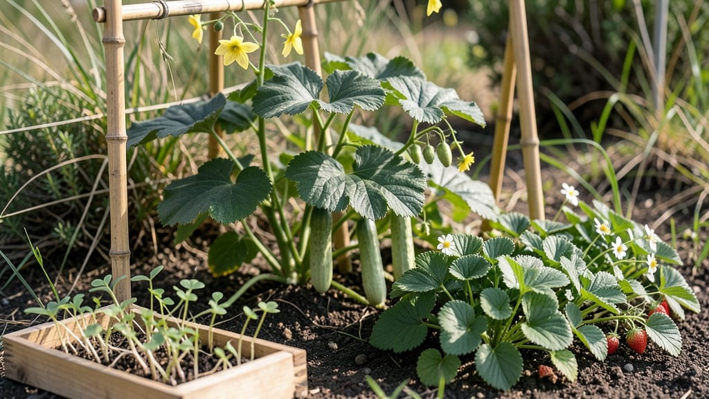 Can You Plant Cucumbers and Strawberries Together: Companion Planting Rules and Risks
