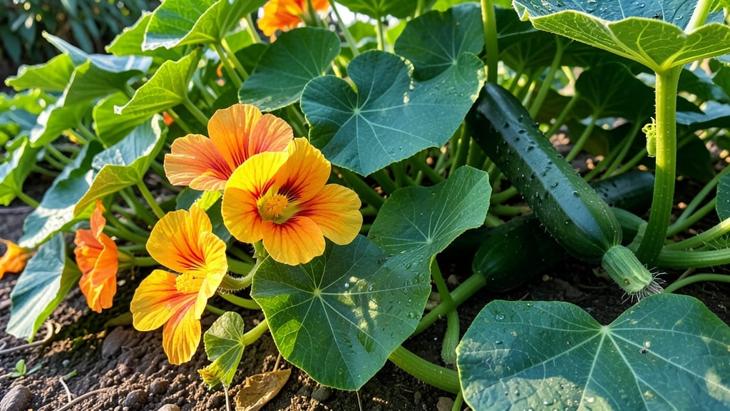 Nasturtium Flowers as Trap Crops
