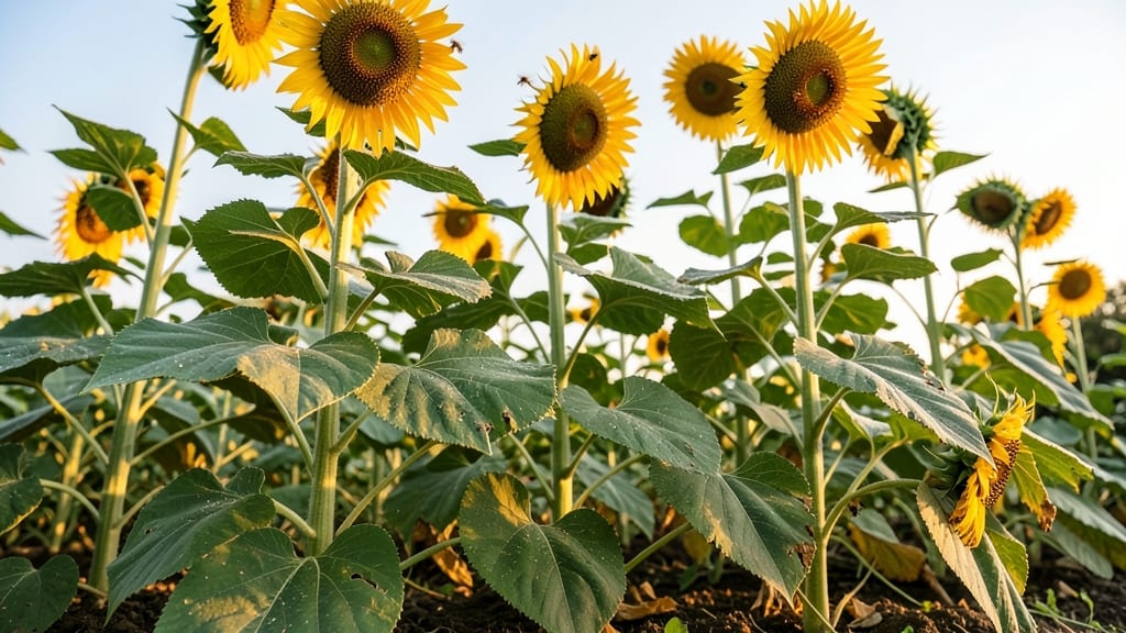Sunflowers for Shade and Pollinator Support