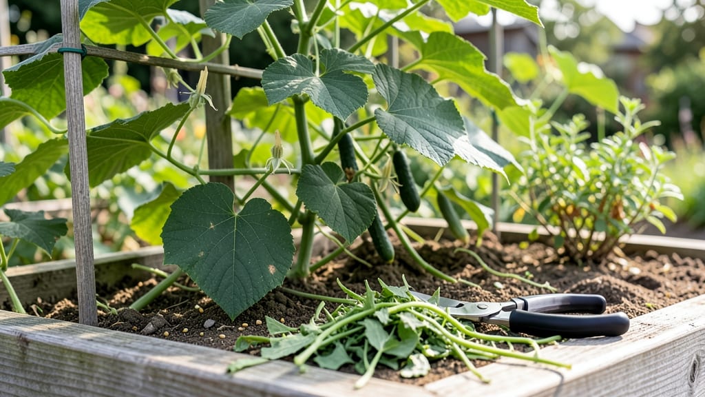 Trimming Cucumber Plants: Pruning Secrets for Bushier Vines and Higher Yields