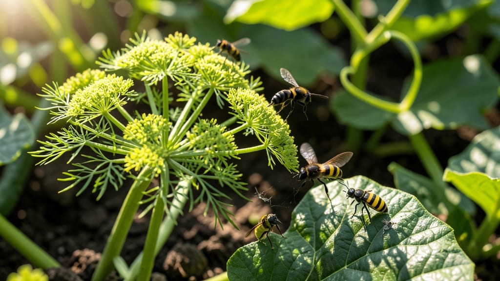 Dill Attracts Beneficial Predatory Wasps