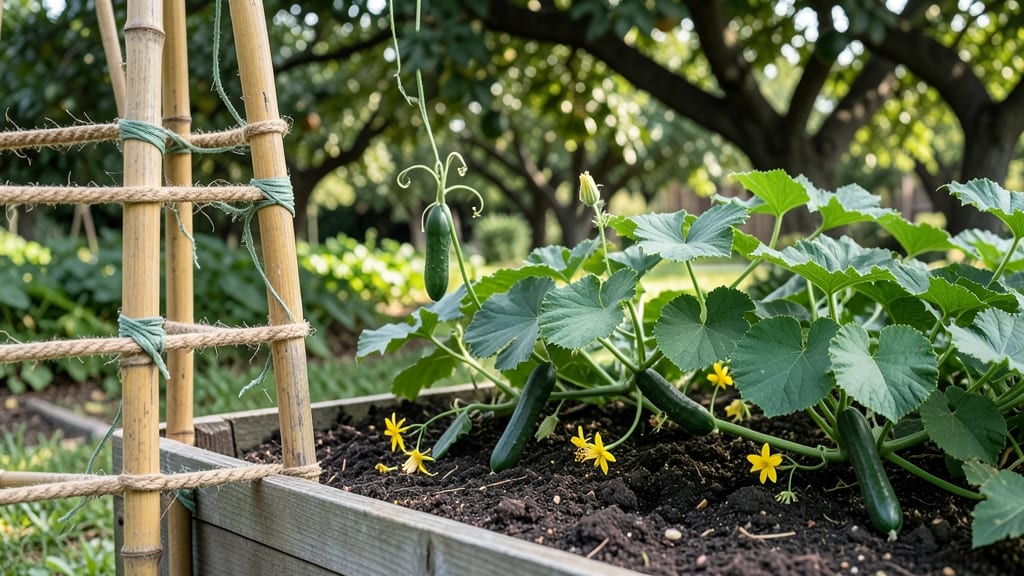 Training Cucumber Vines: Vertical Space-Saving Secrets for Bountiful Harvests