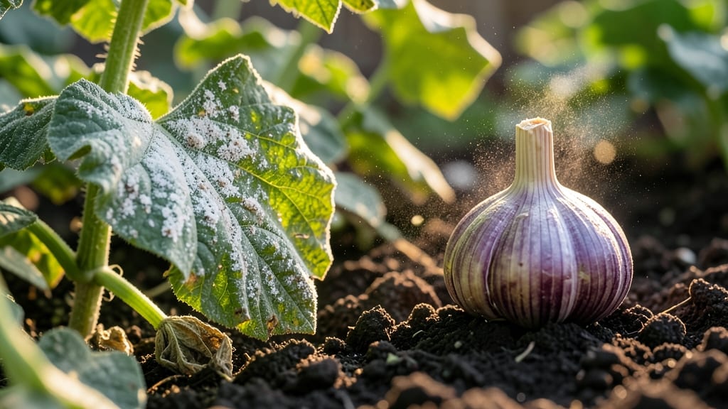 Garlic Prevents Powdery Mildew Spread