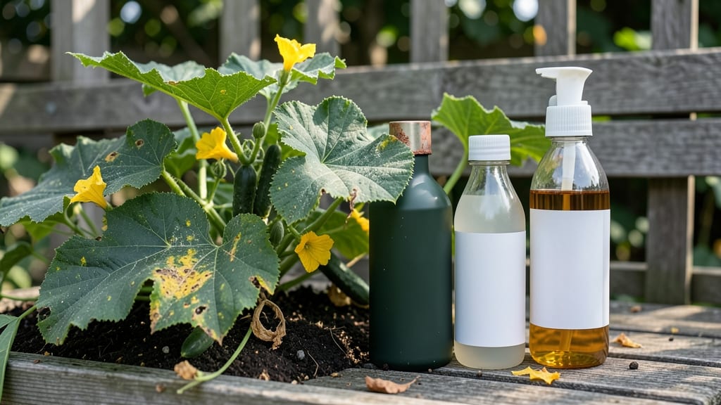 Cucumber Downy Mildew Treatment: Copper Fungicide Spray for Fast Recovery