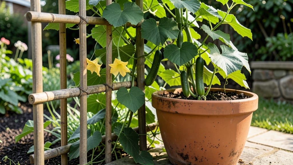 Cucumber Container Gardening: Vertical Space-Saving Secrets for Busy Urban Growers