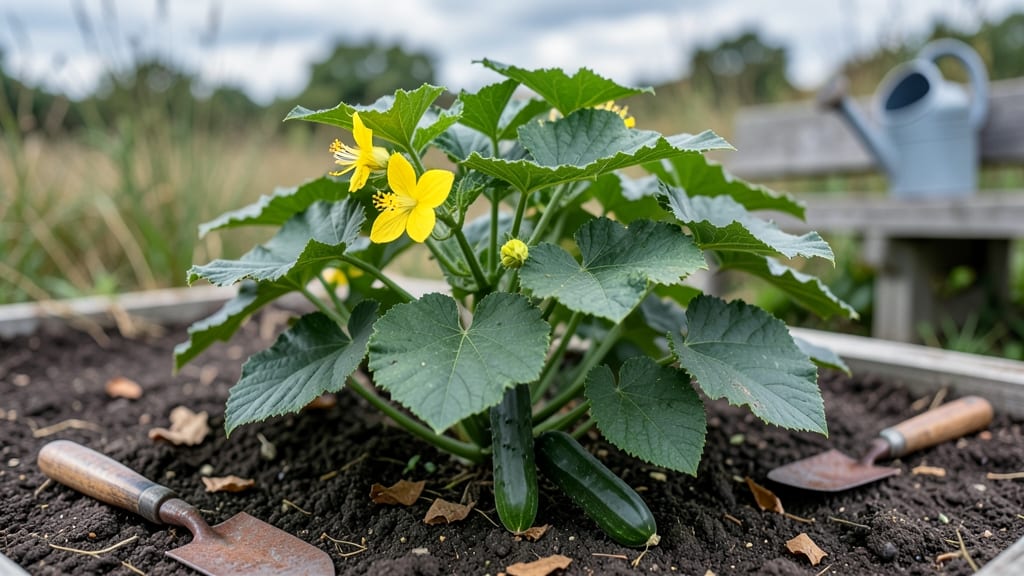 Burpless Bush Hybrid Cucumbers: No-Bloat Harvest in 55 Days From Seed