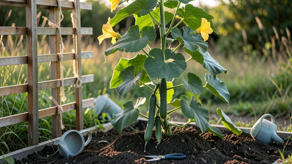 How to Train Cucumbers to Climb: Trellis Mastery for Bushy Vines in 60 Days