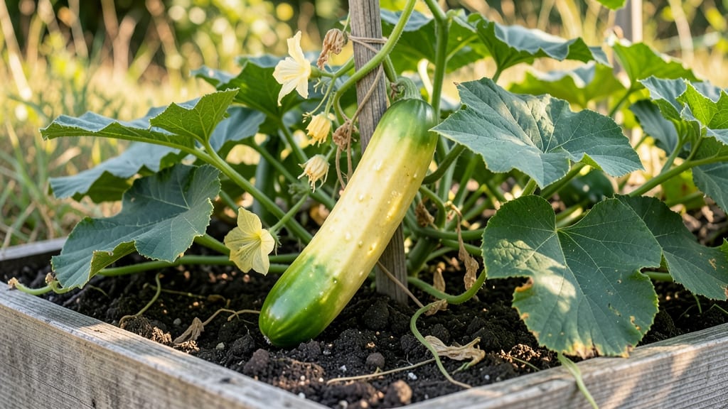 Cucumbers Turning Yellow on Vine: Quick Fixes for Overripe or Stressed Plants