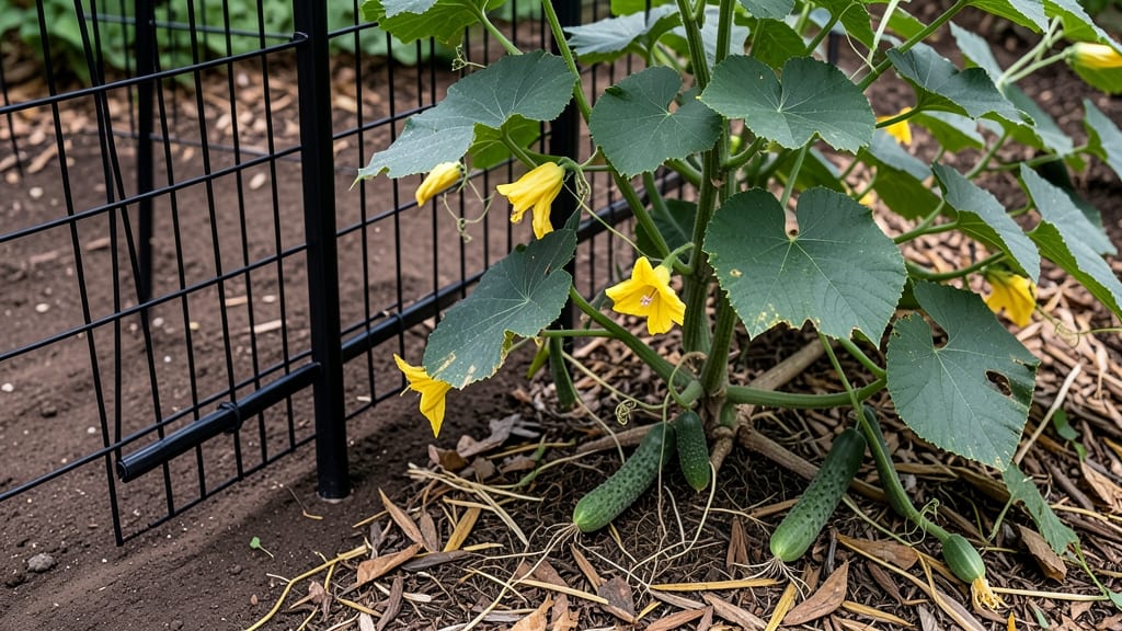 Boston Pickler Cucumbers: Pole-Trained Crunch in 55 Days