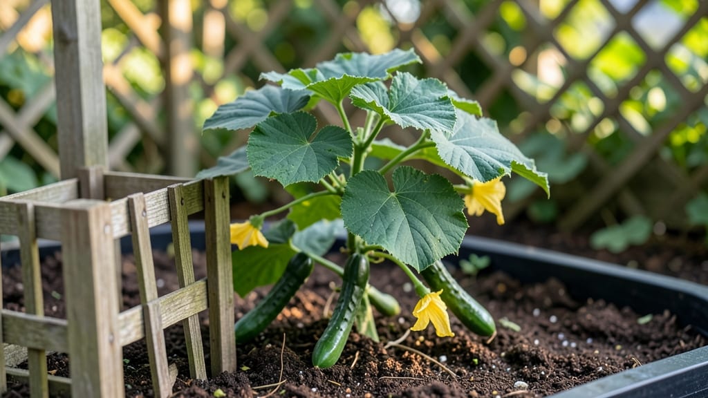 Space Saver Cucumber Growing: Compact Trellis Secrets for Bountiful Yields