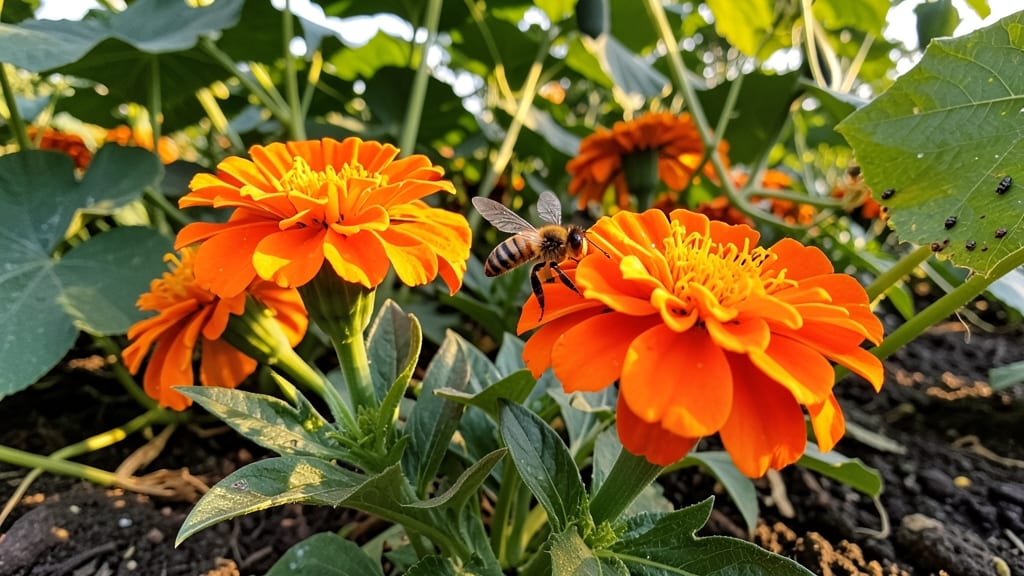 Marigolds Repel Cucumber Beetles Naturally