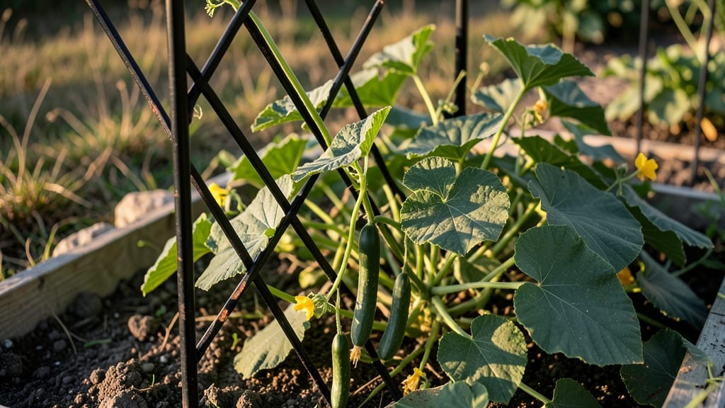 Metal Cucumber Trellis: Sturdy Support for Fast-Climbing Vines