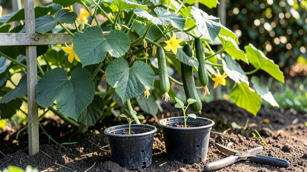 Organic English Cucumber Seeds: Heritage Variety for Crisp, Burpless Slices