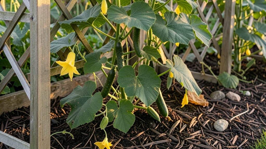 Cucumber Garden Bed: Vertical Space-Saving Design for Bountiful Harvests