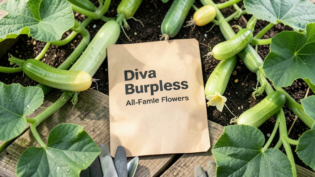 Diva Burpless Cucumber Seeds