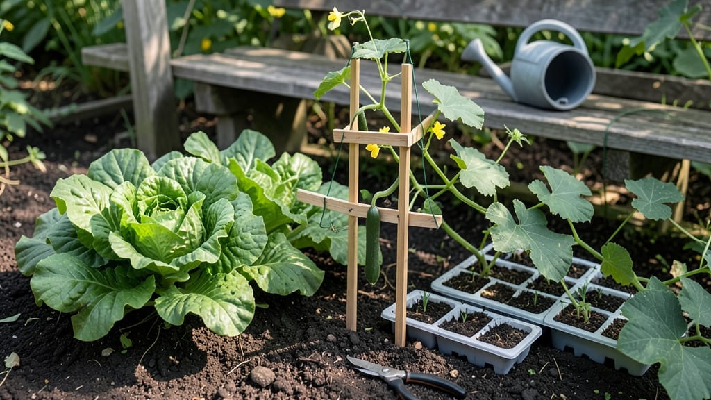 Can You Plant Lettuce and Cucumbers Together: Space-Saving Tips and Growth Trade-Offs