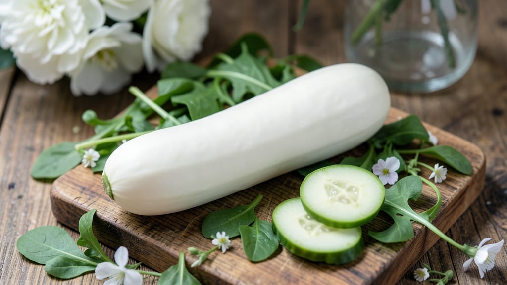 White Wonder Cucumber for Unique Presentation