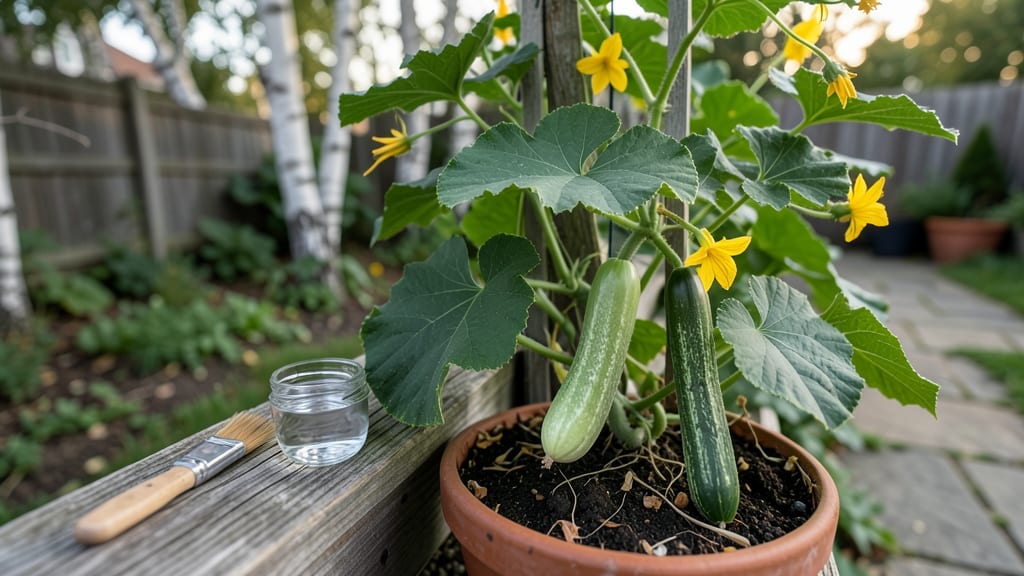 How to Pollinate Cucumbers Without Male Flowers: Hand-Pollinate for Fruitful Harvests