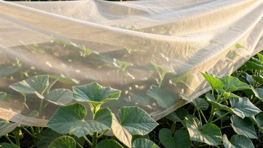 Row Cover Fabric for Physical Pest Barrier