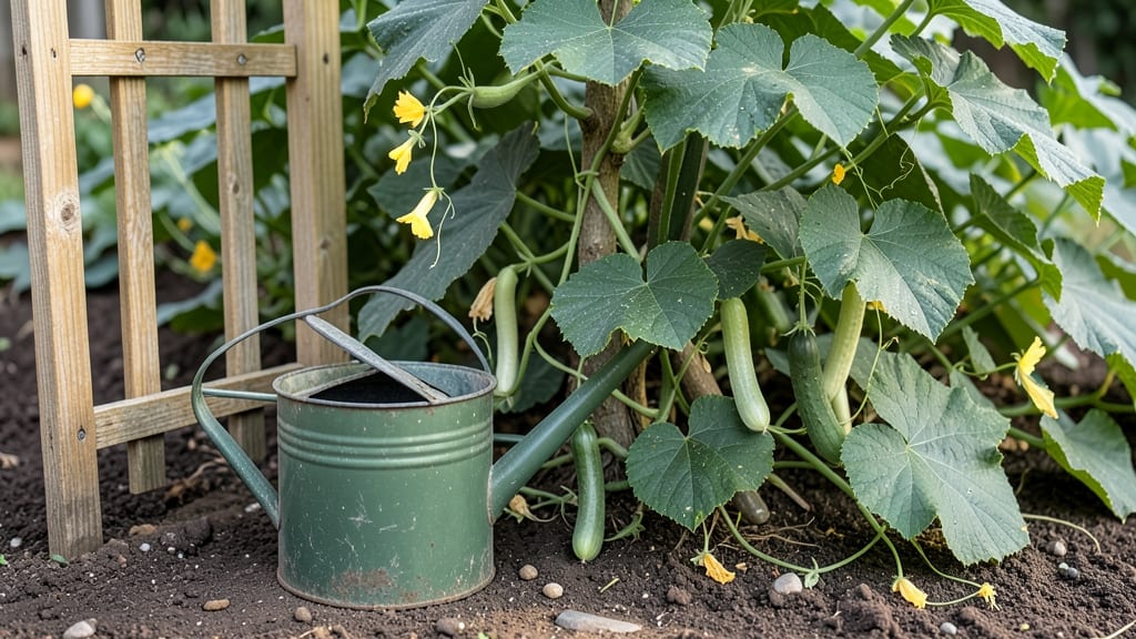 Watering Cucumber Plants: Morning vs. Evening Tricks for Disease-Free Growth