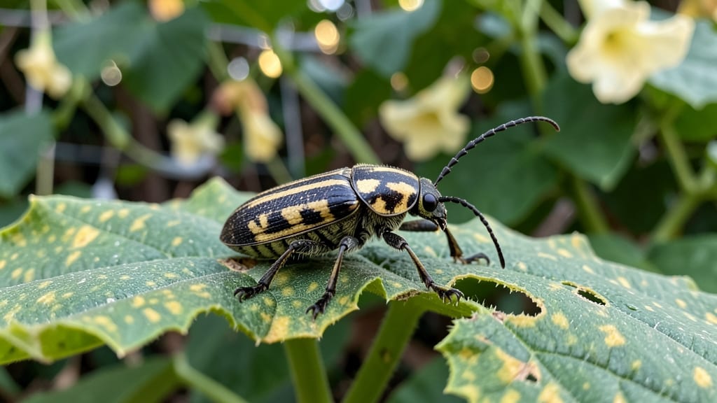 Cucumber Beetle Damage Pictures: Visual Guide to Spotting and Stopping Striped Scourge