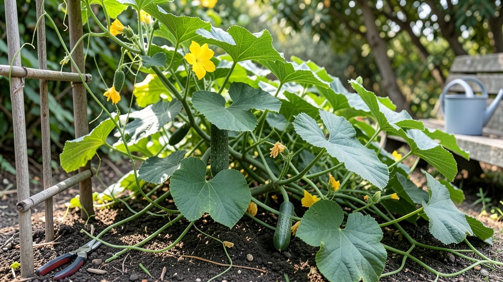 What Does a Cucumber Vine Look Like: Twining Habits and Leaf Shape Guide