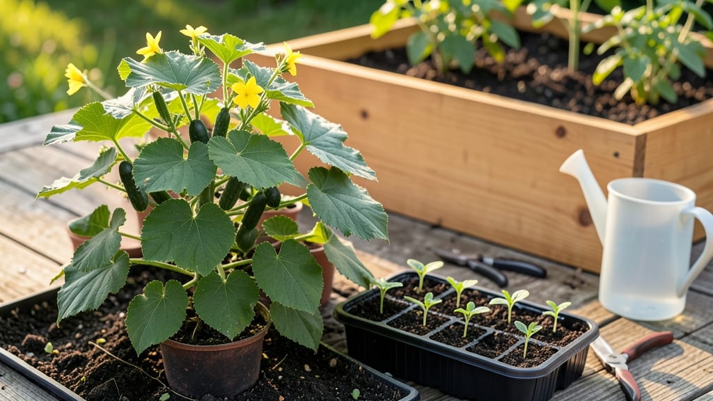 Patio Snacker Cucumber Seeds: Fast-Germinating Variety for Compact Gardens