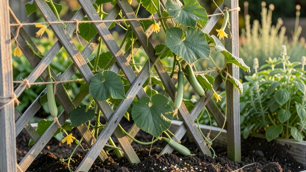 How to Grow Cucumbers Vertically: Trellis Tricks for Bushier Vines and Bigger Harvests