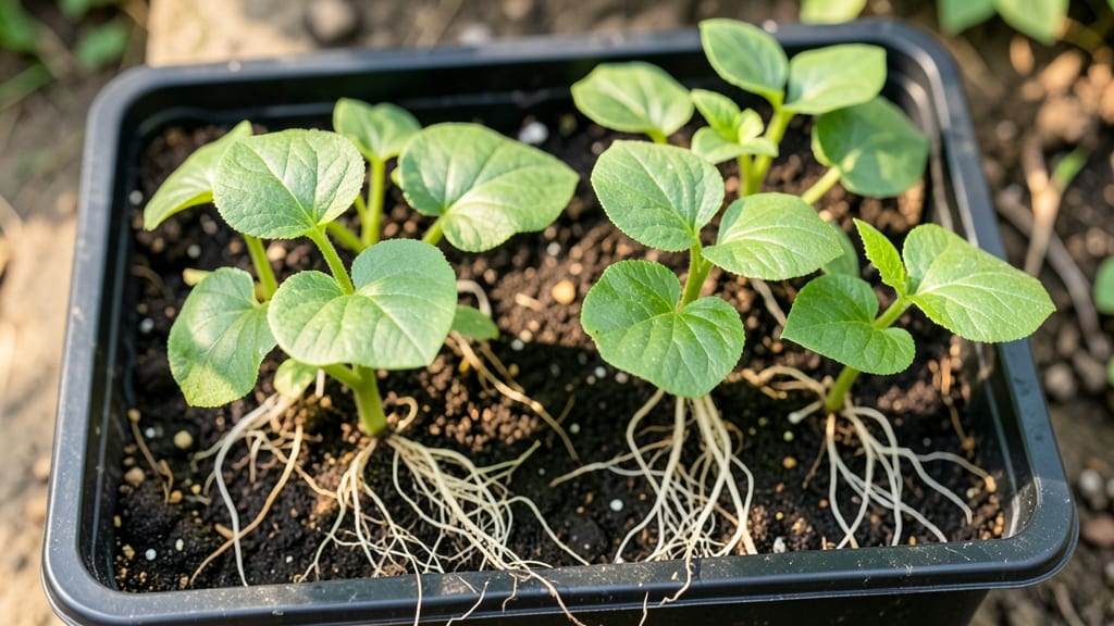 Seedling Ready For Transplanting Into Garden