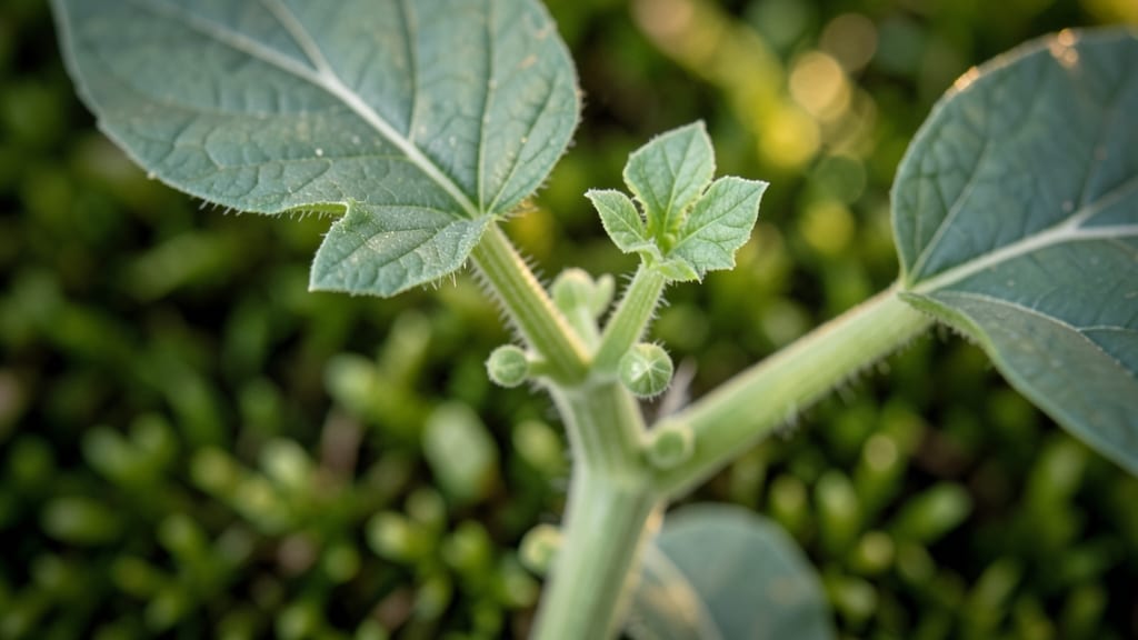 Seedling Developing Axillary Buds For Future Branches