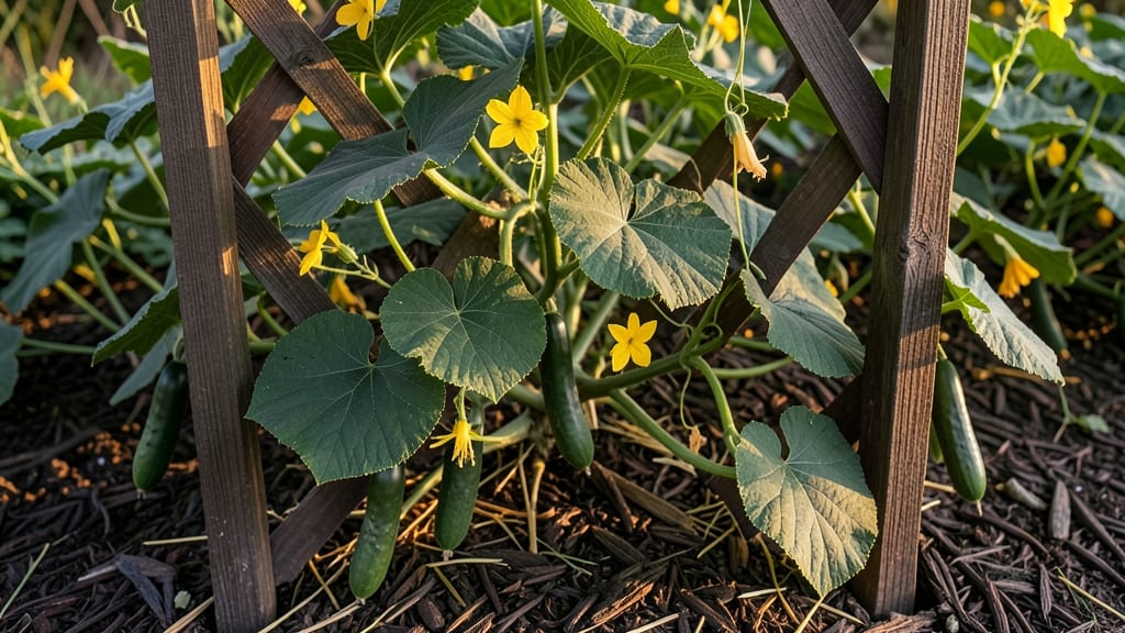 Hybrid Cucumber Plants: Pole-Climbing Powerhouse in 55 Days