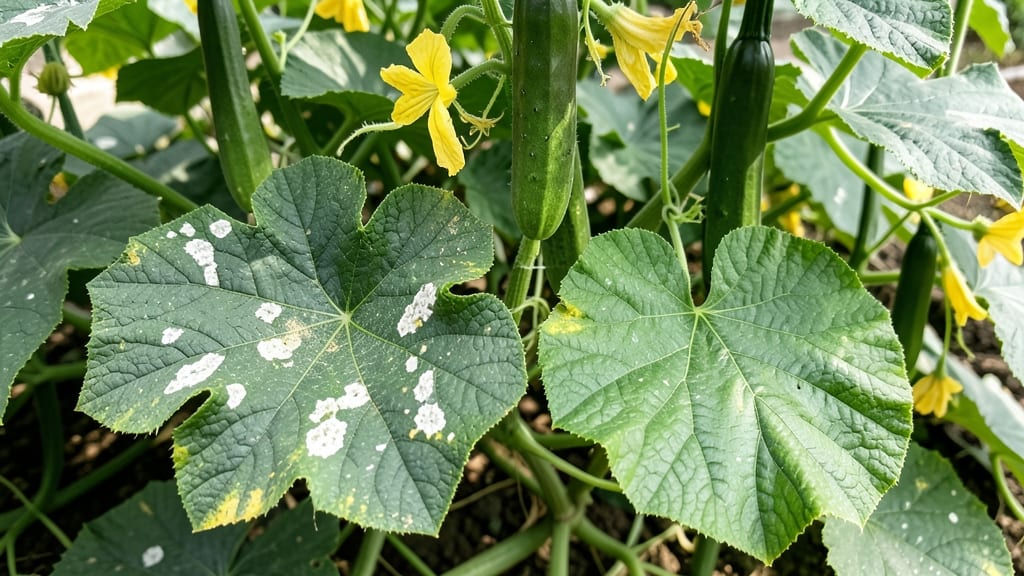 Why Do My Cucumber Leaves Have White Spots: Fungal Powdery Mildew Fix in 3 Steps