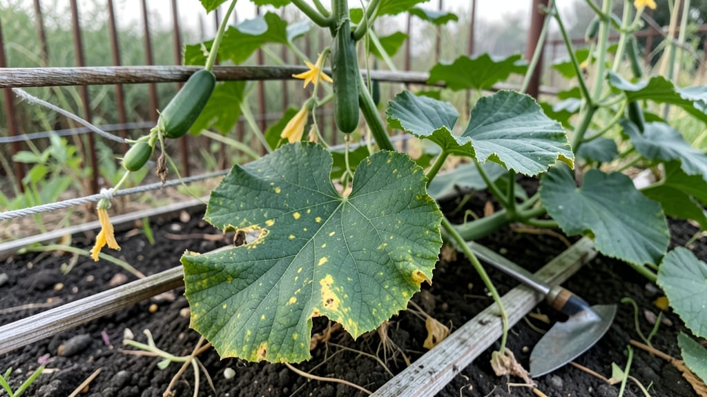Yellow Spotted Cucumber Leaves: Organic Spray Fix for Mildew in Minutes
