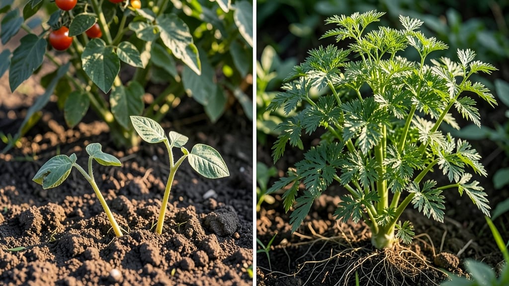 Fennel Roots Near Cucumber Plants