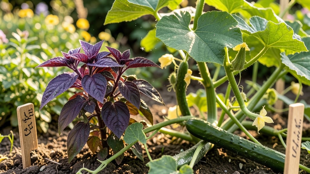 Basil Enhances Cucumber Flavor While Repelling Flies